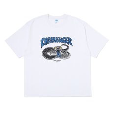 画像1: CHALLENGER/PIGMENT SNAKE TEE（WHITE）［ピグメントスネークT-26春夏］ (1)