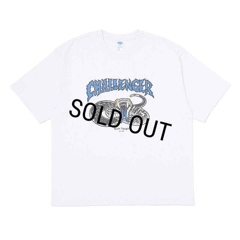 CHALLENGER/PIGMENT SNAKE TEE（WHITE）［ピグメントスネークT-26春夏