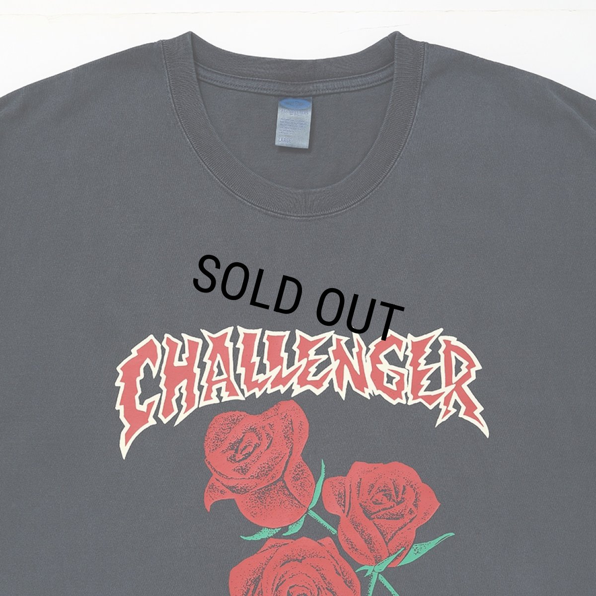 画像3: CHALLENGER/PIGMENT ROSE TEE（RED ROSE）［ピグメントローズT-26春夏］ (3)