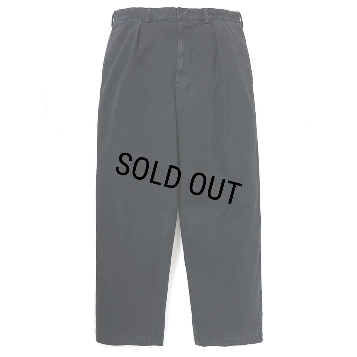 画像1: CHALLENGER/PIGMENT CHINO TROUSER（BLACK）［ピグメントチノトラウザー-26春夏］ (1)
