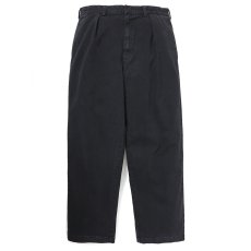 画像1: CHALLENGER/PIGMENT CHINO TROUSER（BLACK）［ピグメントチノトラウザー-26春夏］ (1)