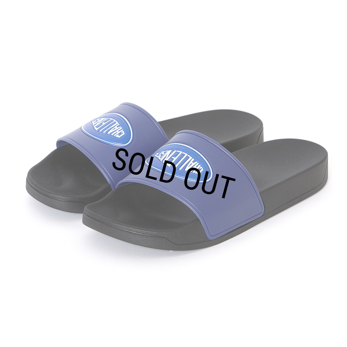 画像1: CHALLENGER/LOGO SANDALS（NAVY/BLACK）［ロゴサンダル-26春夏］ (1)