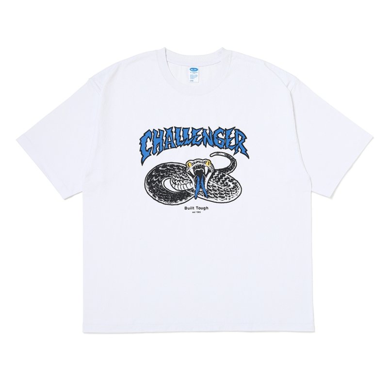 画像1: CHALLENGER/PIGMENT SNAKE TEE（WHITE）［ピグメントスネークT-26春夏］
