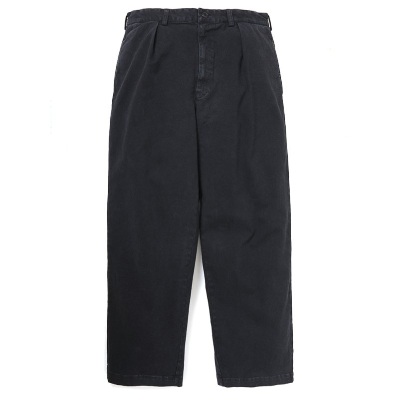 画像1: CHALLENGER/PIGMENT CHINO TROUSER（BLACK）［ピグメントチノトラウザー-26春夏］