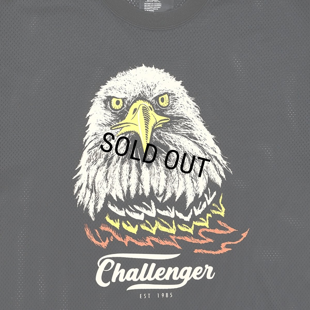 画像3: CHALLENGER/EAGLE DRY MESH TEE（BLACK）［イーグルドライメッシュT-26春夏］ (3)
