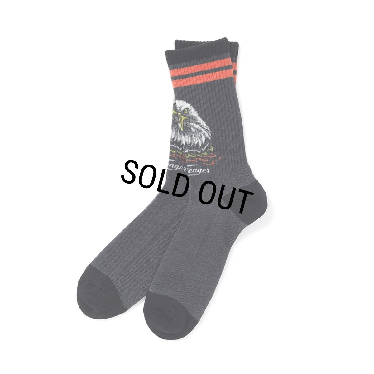 画像1: CHALLENGER/EAGLE SOCKS（BLACK）［イーグルソックス-26春夏］ (1)