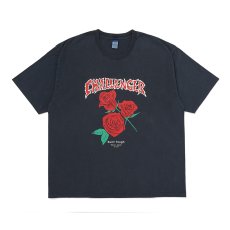 画像1: CHALLENGER/PIGMENT ROSE TEE（RED ROSE）［ピグメントローズT-26春夏］ (1)