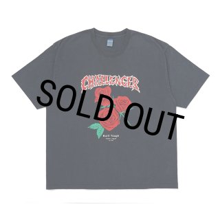 CHALLENGER/PIGMENT ROSE TEE（RED ROSE）［ピグメントローズT-26春夏