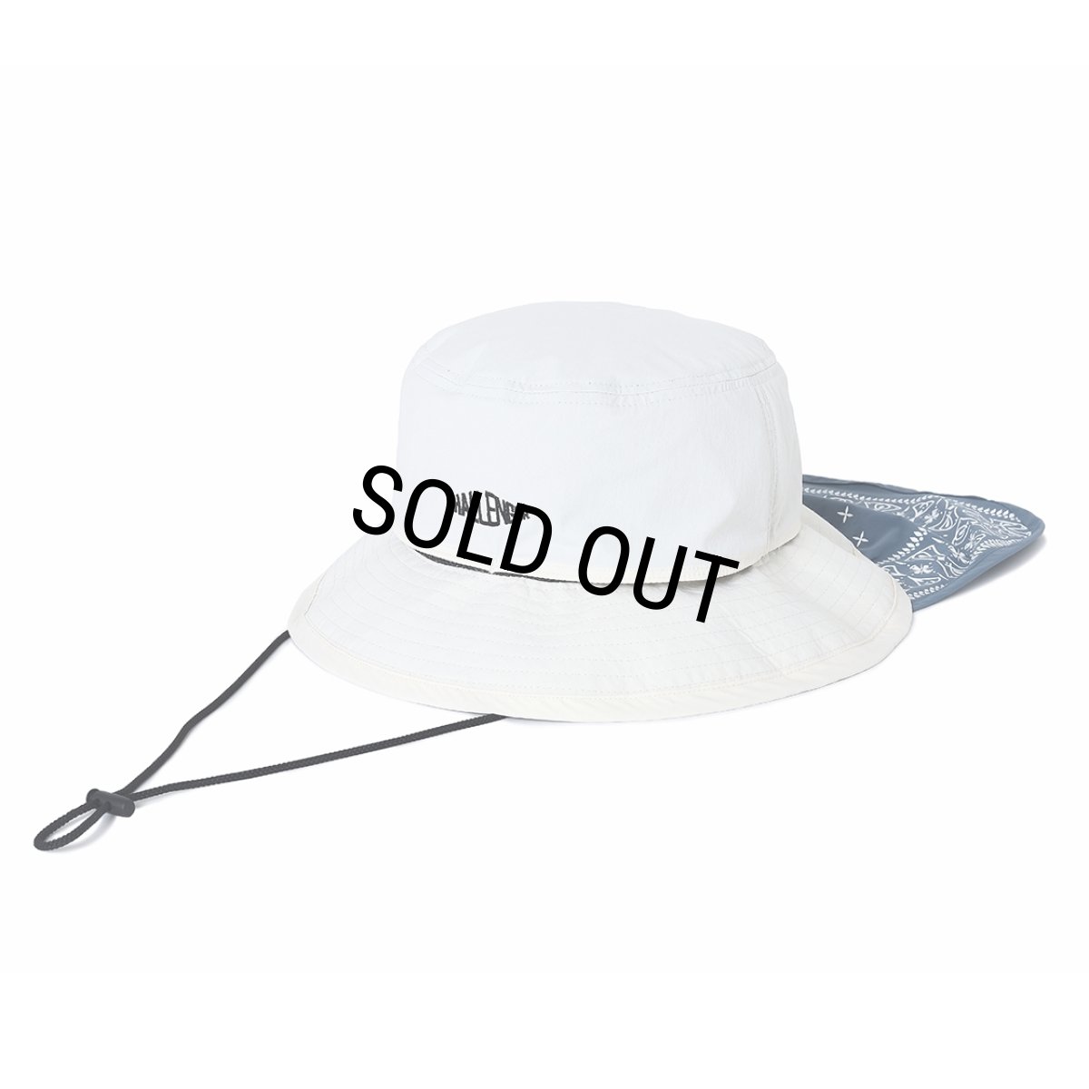 画像1: CHALLENGER/BANDANA BEACH HAT（NATURAL）［バンダナビーチハット-26春夏］ (1)