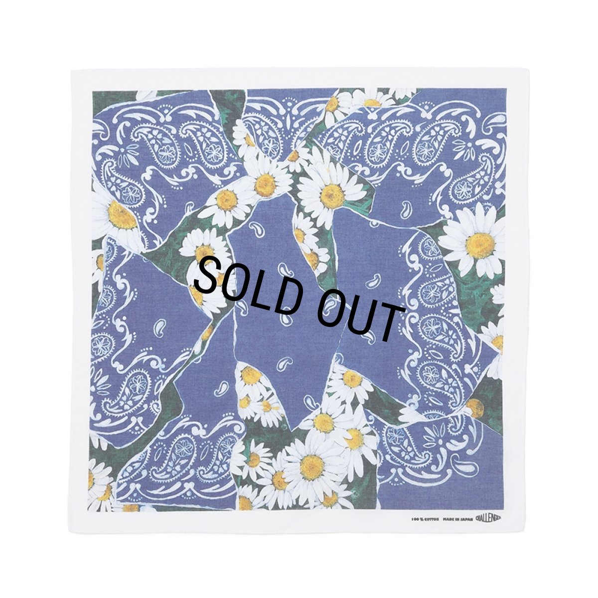 画像1: CHALLENGER/DAISY BANDANA（BLUE）［デイジーバンダナ-26春夏］ (1)