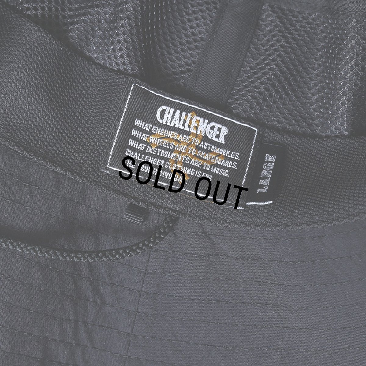 画像9: CHALLENGER/BANDANA BEACH HAT（BLACK）［バンダナビーチハット-26春夏］ (9)
