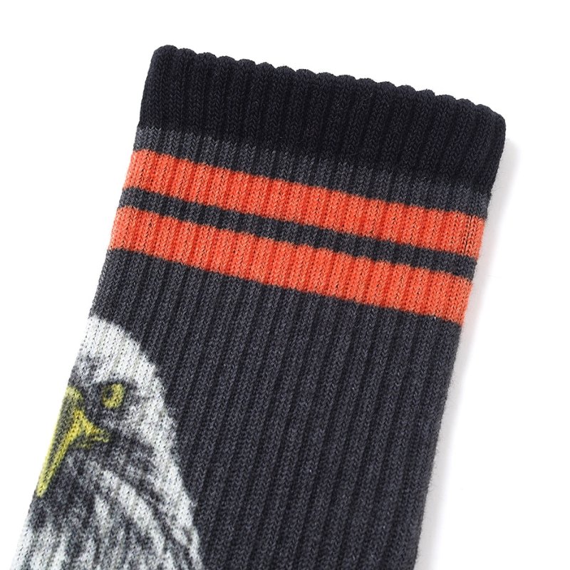画像3: CHALLENGER/EAGLE SOCKS（BLACK）［イーグルソックス-26春夏］