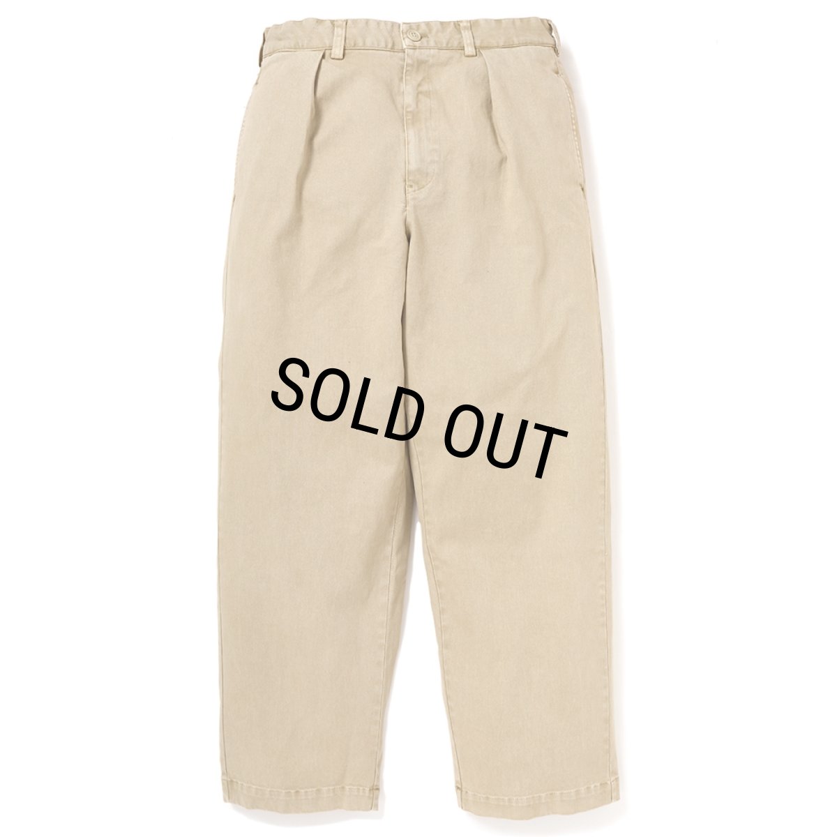 画像1: CHALLENGER/PIGMENT CHINO TROUSER（BEIGE）［ピグメントチノトラウザー-26春夏］ (1)