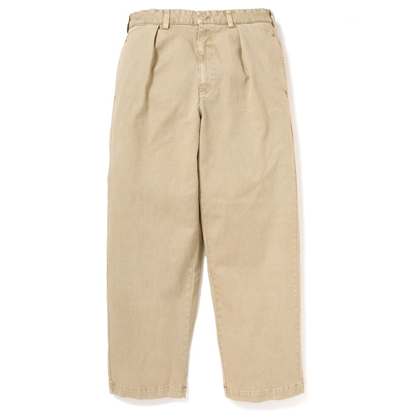 画像1: CHALLENGER/PIGMENT CHINO TROUSER（BEIGE）［ピグメントチノトラウザー-26春夏］