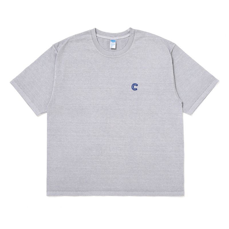 画像1: CHALLENGER/PIGMENT C PATCH TEE（GRAY）［ピグメント"C"パッチT-26春夏］