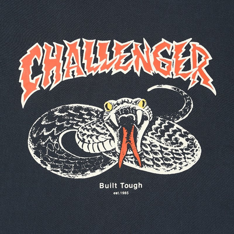 画像2: CHALLENGER/L/S PIGMENT SNAKE TEE（PEPPER BLACK）［ピグメントスネーク長袖T-26春夏］