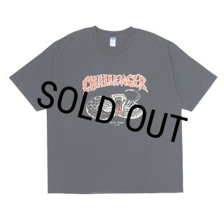 CHALLENGER/PIGMENT SNAKE TEE（PEPPER BLACK）［ピグメントスネークT