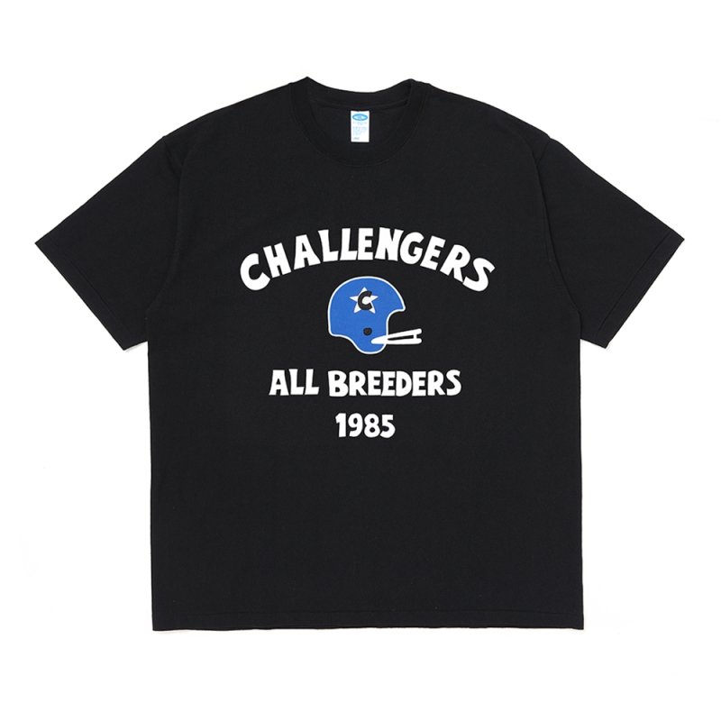 画像1: CHALLENGER/FOOTBALL TEE（BLACK）［フットボールT-26春夏］