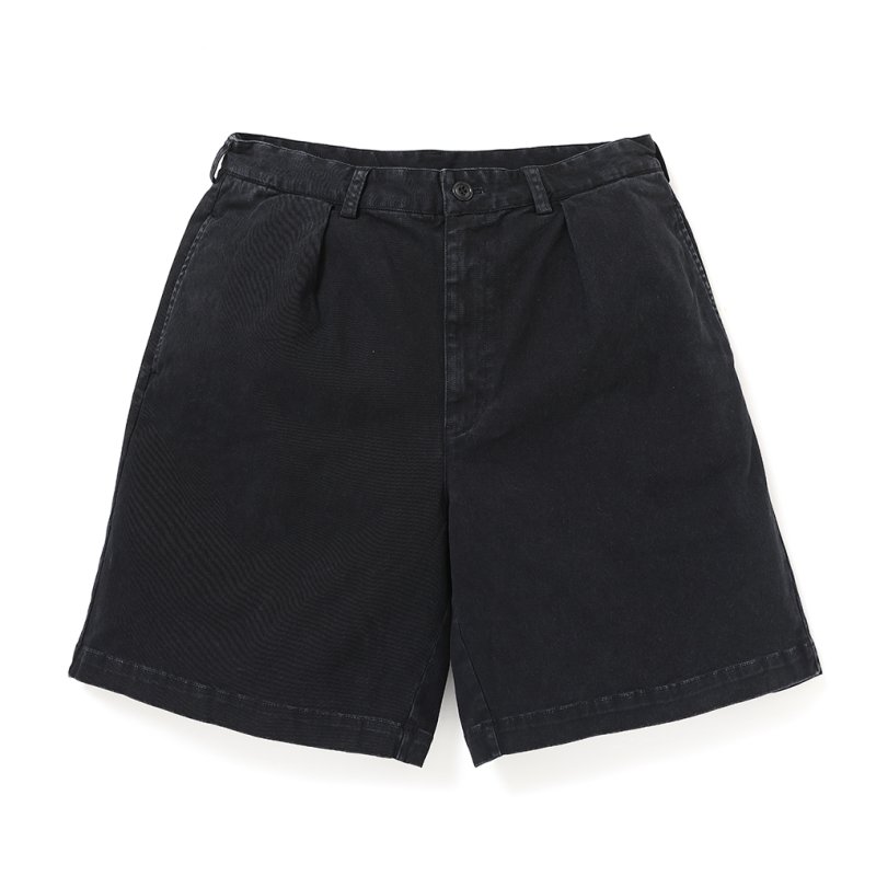 画像1: CHALLENGER/PIGMENT CHINO SHORTS（BLACK）［ピグメントチノショーツ-26春夏］