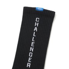 画像2: CHALLENGER/LOGO SOCKS（BLACK）［ロゴソックス-26春夏］ (2)