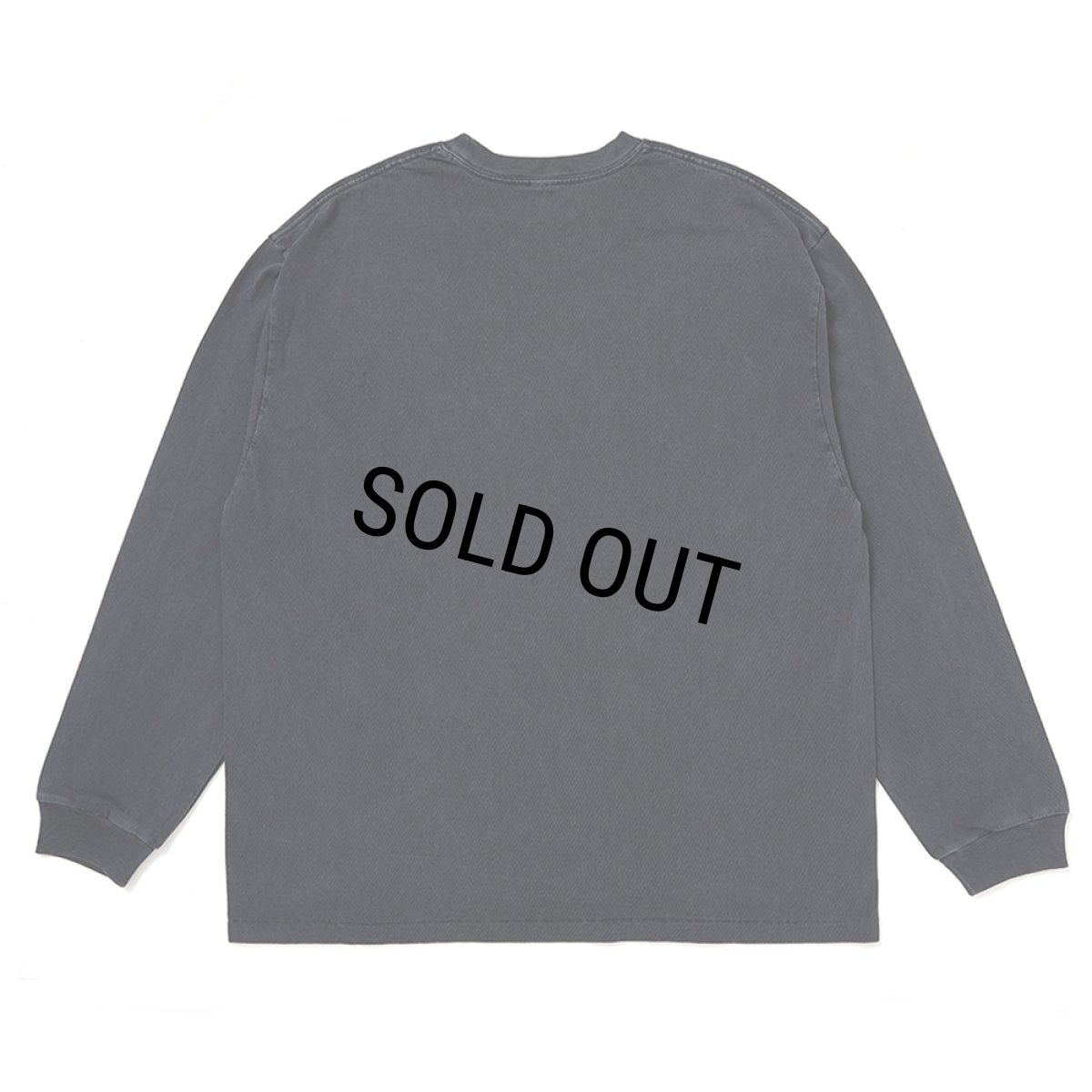 画像2: CHALLENGER/L/S PIGMENT C PATCH TEE（PEPPER BLACK）［ピグメント"C"パッチ長袖T-26春夏］ (2)
