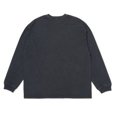 画像2: CHALLENGER/L/S PIGMENT C PATCH TEE（PEPPER BLACK）［ピグメント"C"パッチ長袖T-26春夏］ (2)