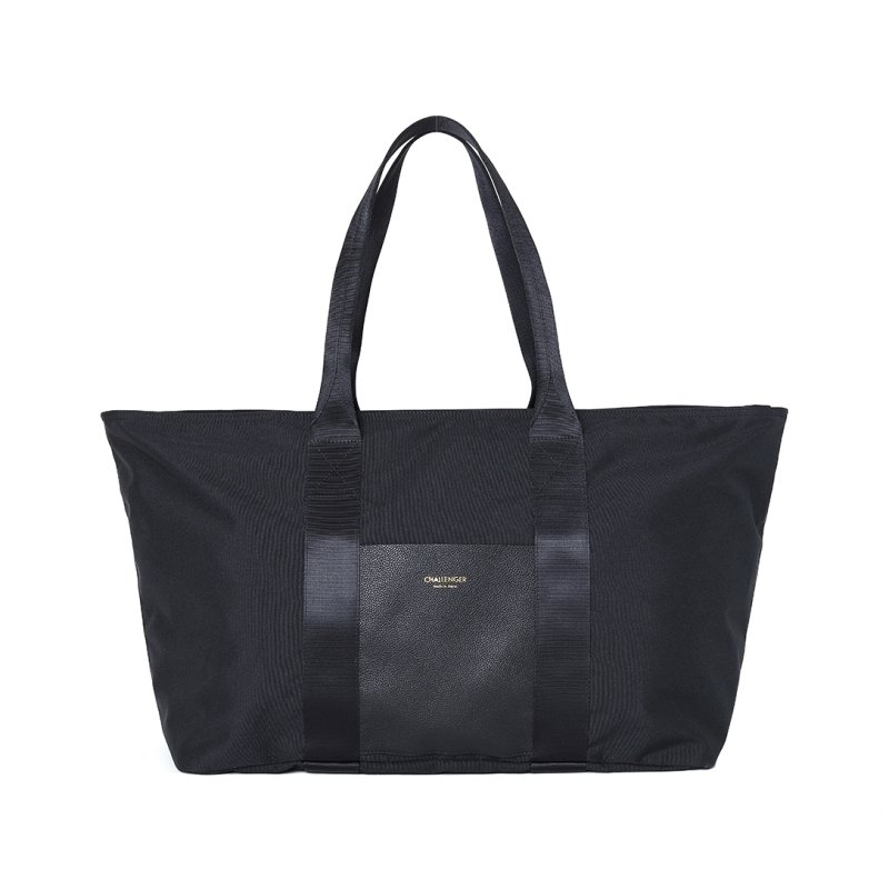 画像1: CHALLENGER/CLASSIC TOTE BAG（BLACK）［クラシックトートバッグ-26春夏］