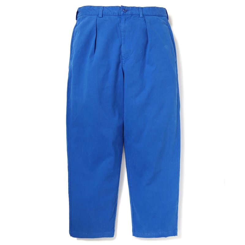 画像1: CHALLENGER/PIGMENT CHINO TROUSER（BLUE）［ピグメントチノトラウザー-26春夏］