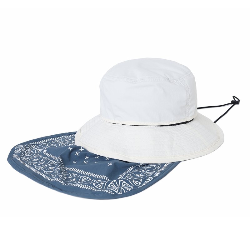 画像2: CHALLENGER/BANDANA BEACH HAT（NATURAL）［バンダナビーチハット-26春夏］