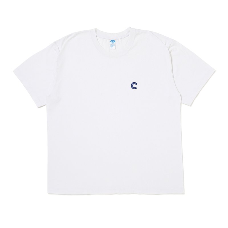 画像1: CHALLENGER/PIGMENT C PATCH TEE（WHITE）［ピグメント"C"パッチT-26春夏］