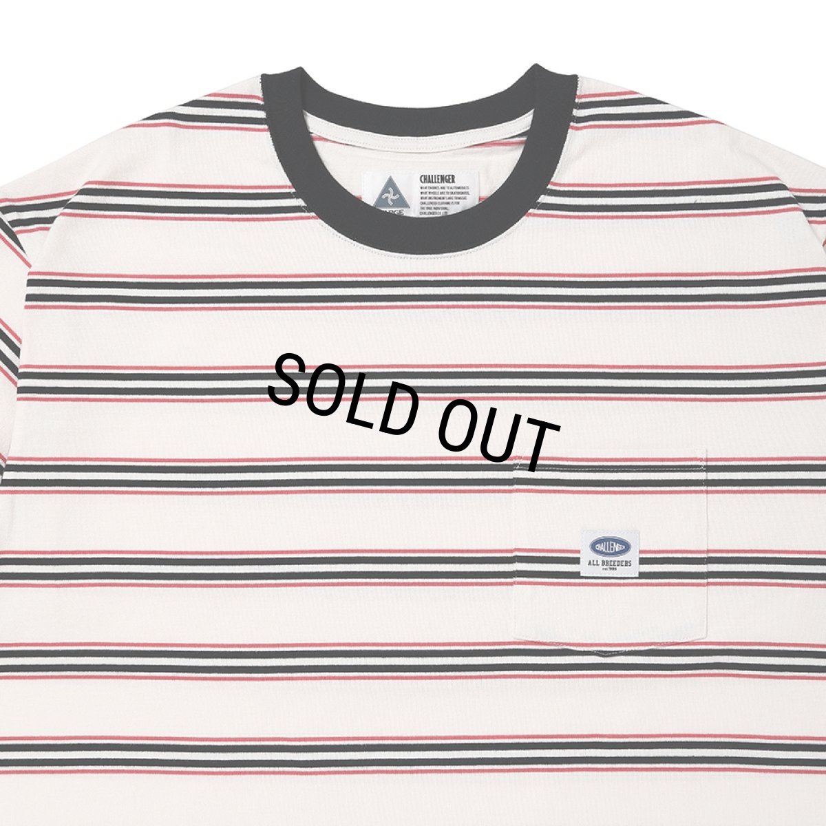 画像3: CHALLENGER/S/S AUTHENTIC BORDER TEE（WHITE）［オーセンティックボーダーT-26春夏］ (3)