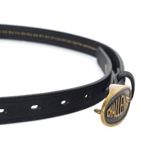 画像4: CHALLENGER/LEATHER BELT（BLACK/BRASS）［レザーベルト-26春夏］ (4)