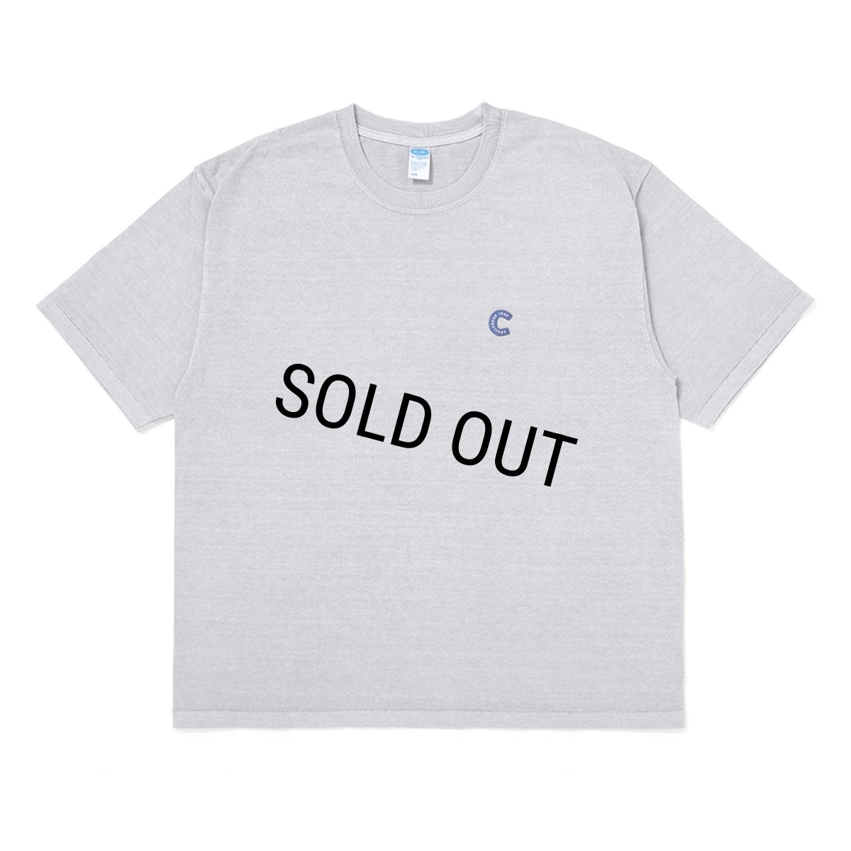 画像1: CHALLENGER/PIGMENT C PATCH TEE（GRAY）［ピグメント"C"パッチT-26春夏］ (1)