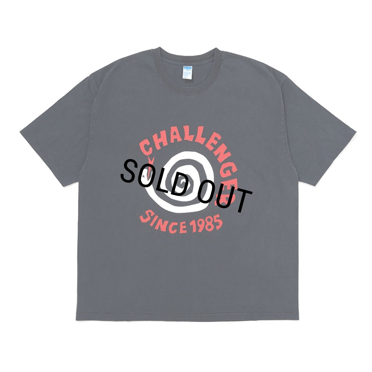 画像1: CHALLENGER/PIGMENT SPIRAL SNAKE TEE（PEPPER BLACK）［ピグメントスパイラルスネークT-26春夏］ (1)