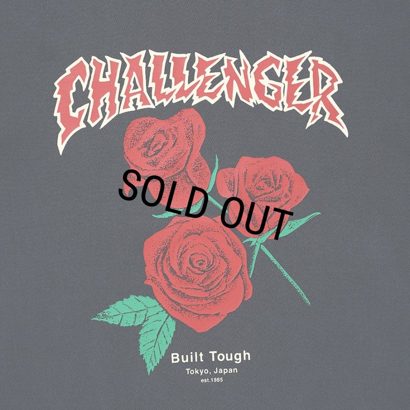 CHALLENGER/PIGMENT ROSE TEE（RED ROSE）［ピグメントローズT-26春夏
