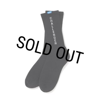 CHALLENGER/LOGO SOCKS（BLACK）［ロゴソックス-26春夏］ - JONAS