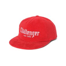 画像1: CHALLENGER/CORDUROY CAP（RED）［コーデュロイキャップ-26春夏］ (1)