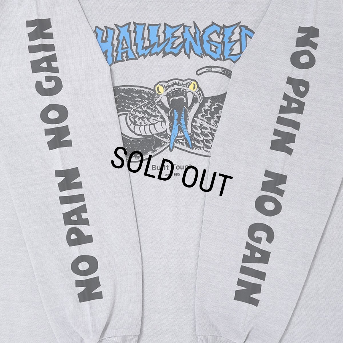 画像3: CHALLENGER/L/S PIGMENT SNAKE TEE（GRAY）［ピグメントスネーク長袖T-26春夏］ (3)