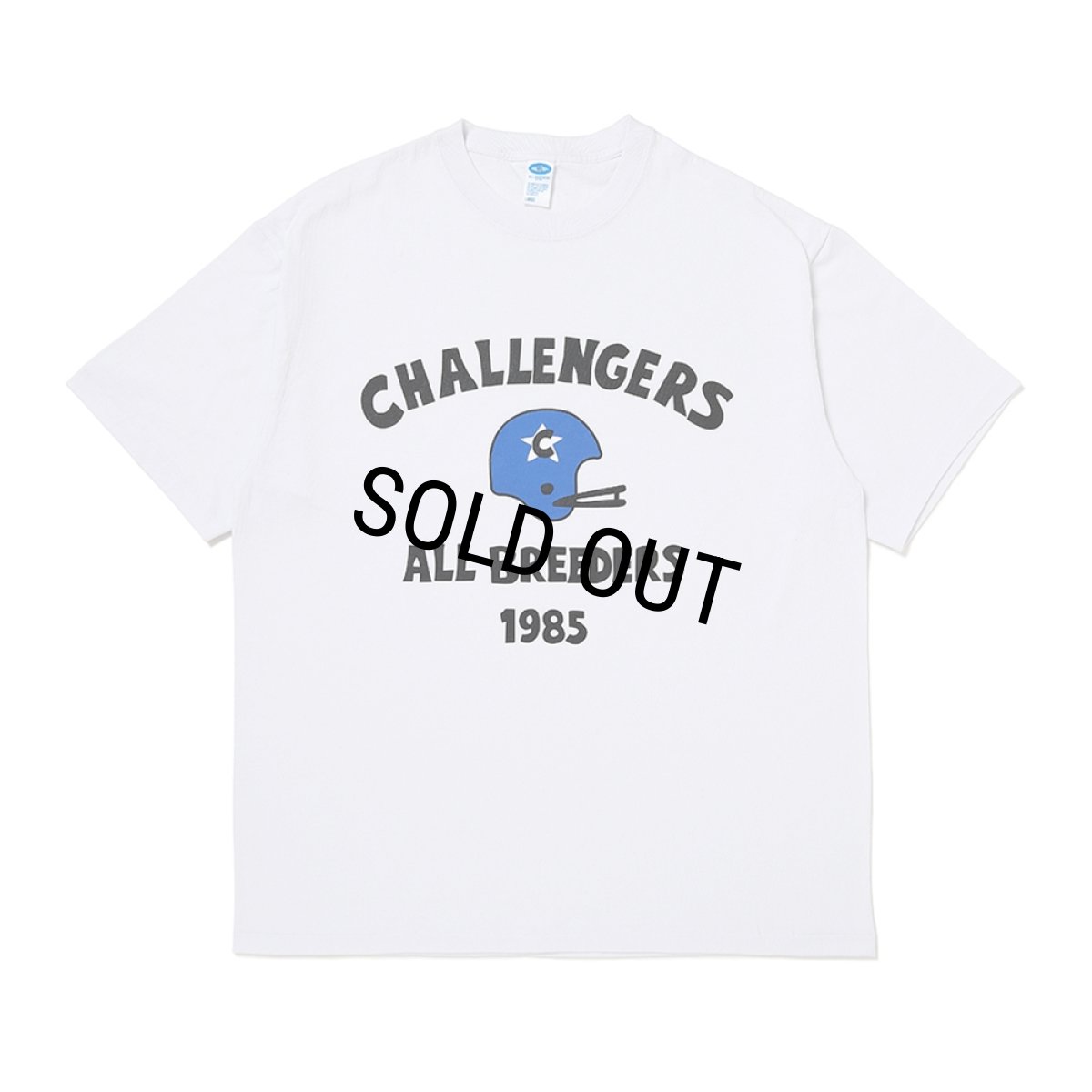 画像1: CHALLENGER/FOOTBALL TEE（WHITE）［フットボールT-26春夏］ (1)