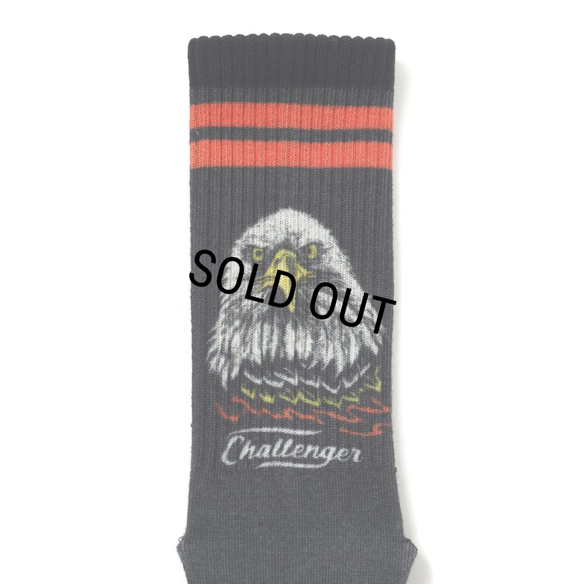 画像2: CHALLENGER/EAGLE SOCKS（BLACK）［イーグルソックス-26春夏］ (2)
