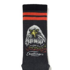 画像2: CHALLENGER/EAGLE SOCKS（BLACK）［イーグルソックス-26春夏］ (2)