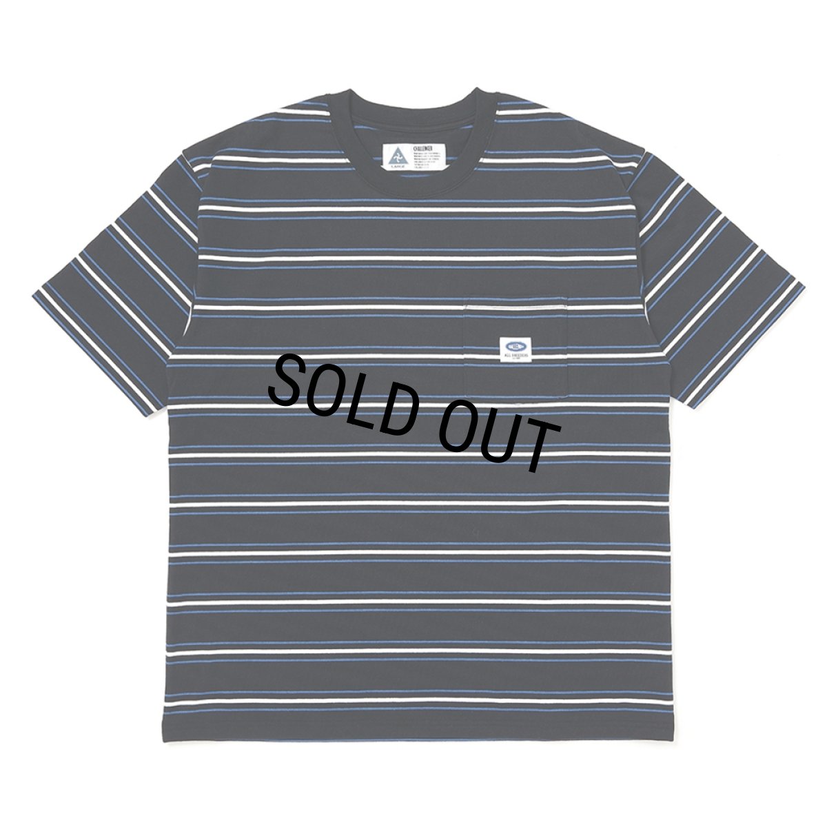 画像1: CHALLENGER/S/S AUTHENTIC BORDER TEE（BLACK）［オーセンティックボーダーT-26春夏］ (1)