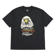 画像1: CHALLENGER/EAGLE DRY MESH TEE（BLACK）［イーグルドライメッシュT-26春夏］ (1)