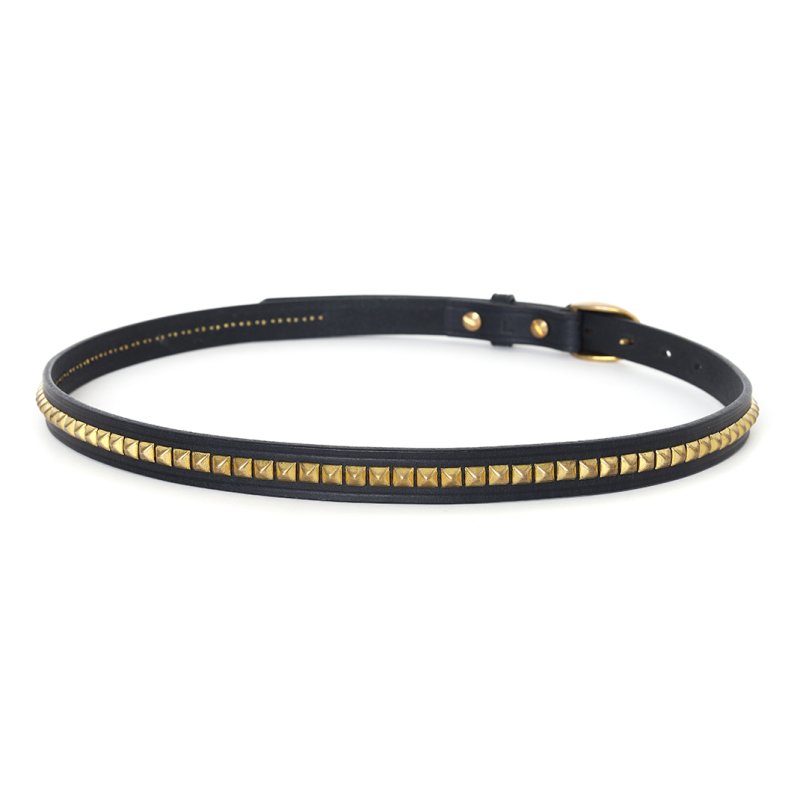 画像3: CHALLENGER/LEATHER BELT（BLACK/BRASS）［レザーベルト-26春夏］