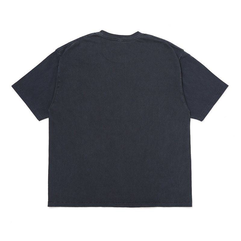 画像2: CHALLENGER/PIGMENT SPIRAL SNAKE TEE（PEPPER BLACK）［ピグメントスパイラルスネークT-26春夏］