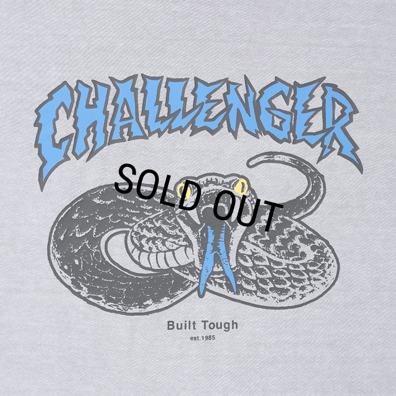 CHALLENGER/L/S PIGMENT SNAKE TEE（GRAY）［ピグメントスネーク長袖T