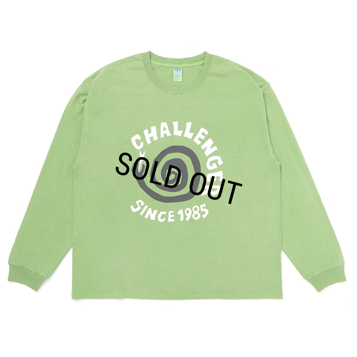画像1: CHALLENGER/L/S PIGMENT SPIRAL SNAKE TEE（GREEN）［ピグメントスパイラルスネーク長袖T-26春夏］ (1)