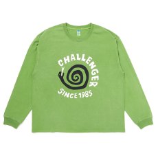 画像1: CHALLENGER/L/S PIGMENT SPIRAL SNAKE TEE（GREEN）［ピグメントスパイラルスネーク長袖T-26春夏］ (1)