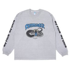 画像1: CHALLENGER/L/S PIGMENT SNAKE TEE（GRAY）［ピグメントスネーク長袖T-26春夏］ (1)