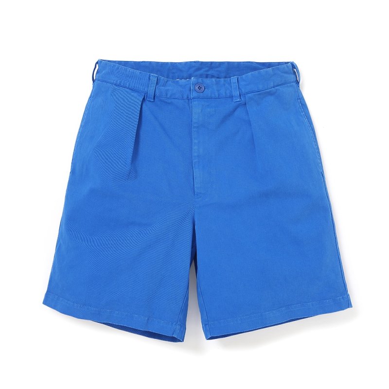 画像1: CHALLENGER/PIGMENT CHINO SHORTS（BLUE）［ピグメントチノショーツ-26春夏］